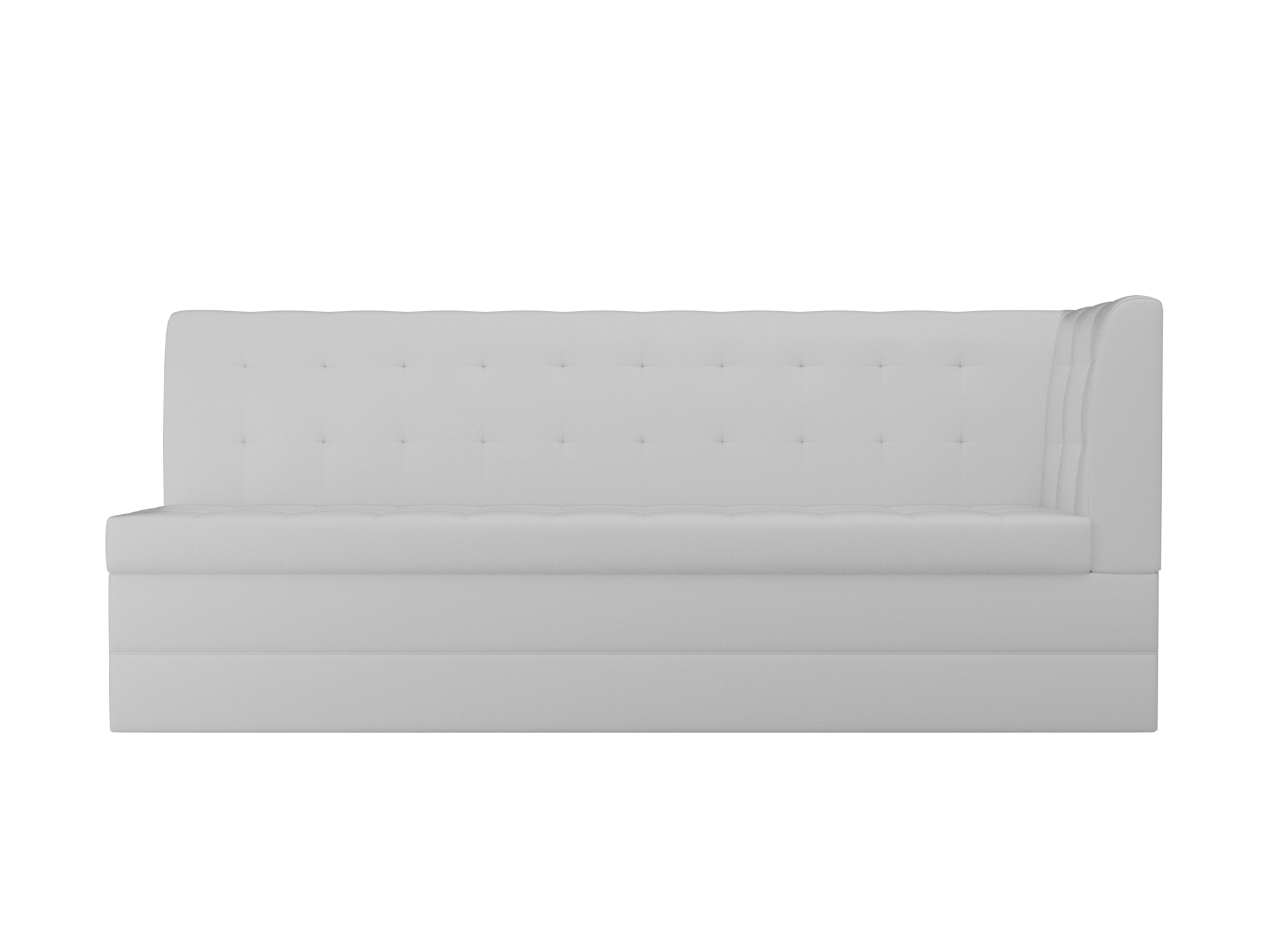 

Кухонный угловой диван 4Home Бриз, 181x62x85см, дельфин, белый, экокожа, Бриз