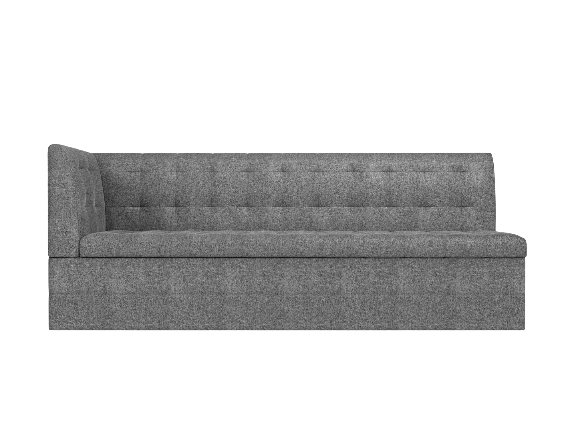 

Кухонный угловой диван 4Home Бриз, 181x62x85см, дельфин, серый, рогожка, Бриз