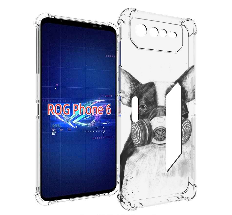 

Чехол MyPads Французский бульдог для Asus ROG Phone 6, Прозрачный, Tocco