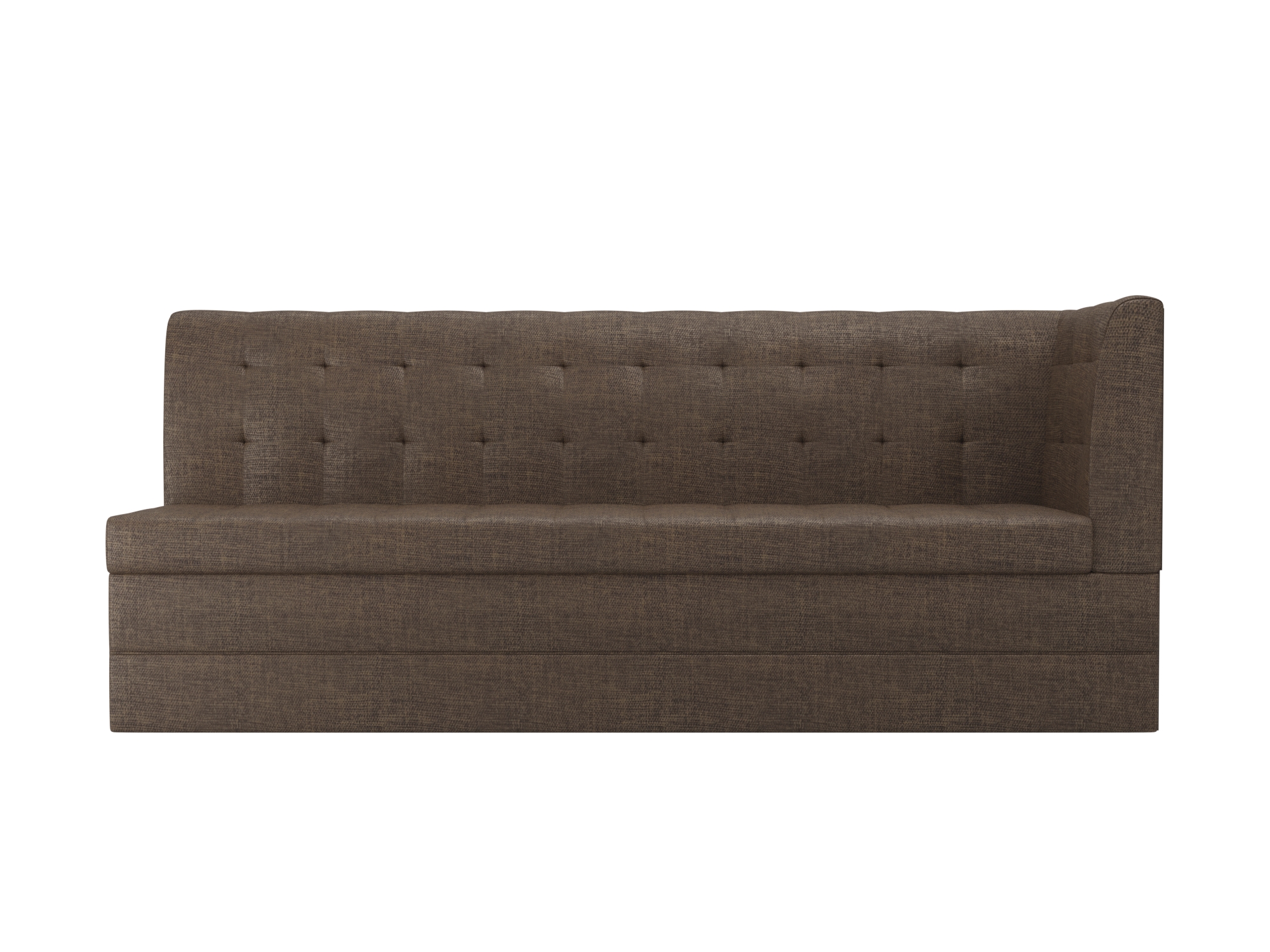 

Кухонный угловой диван 4Home Бриз, 181x62x85см, дельфин, коричневый, рогожка, Бриз