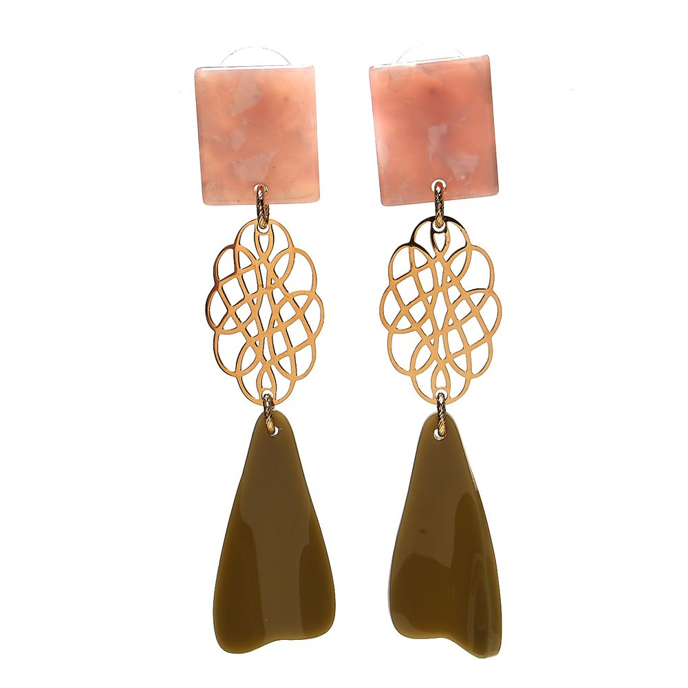 

Серьги из бижутерного сплава с акрилом Moon Paris Mo-1902-025, Mo-1902-025