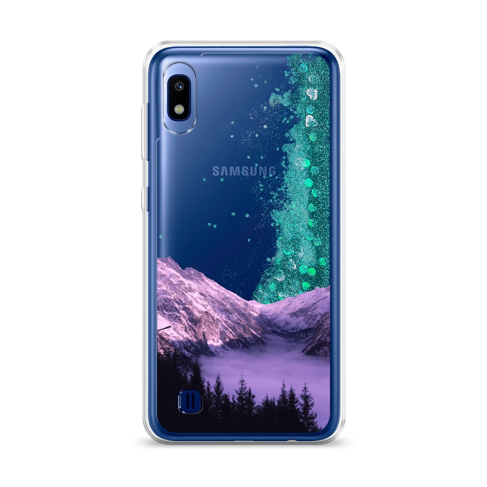 

Жидкий чехол с блестками "Горный туман" на Samsung Galaxy A10