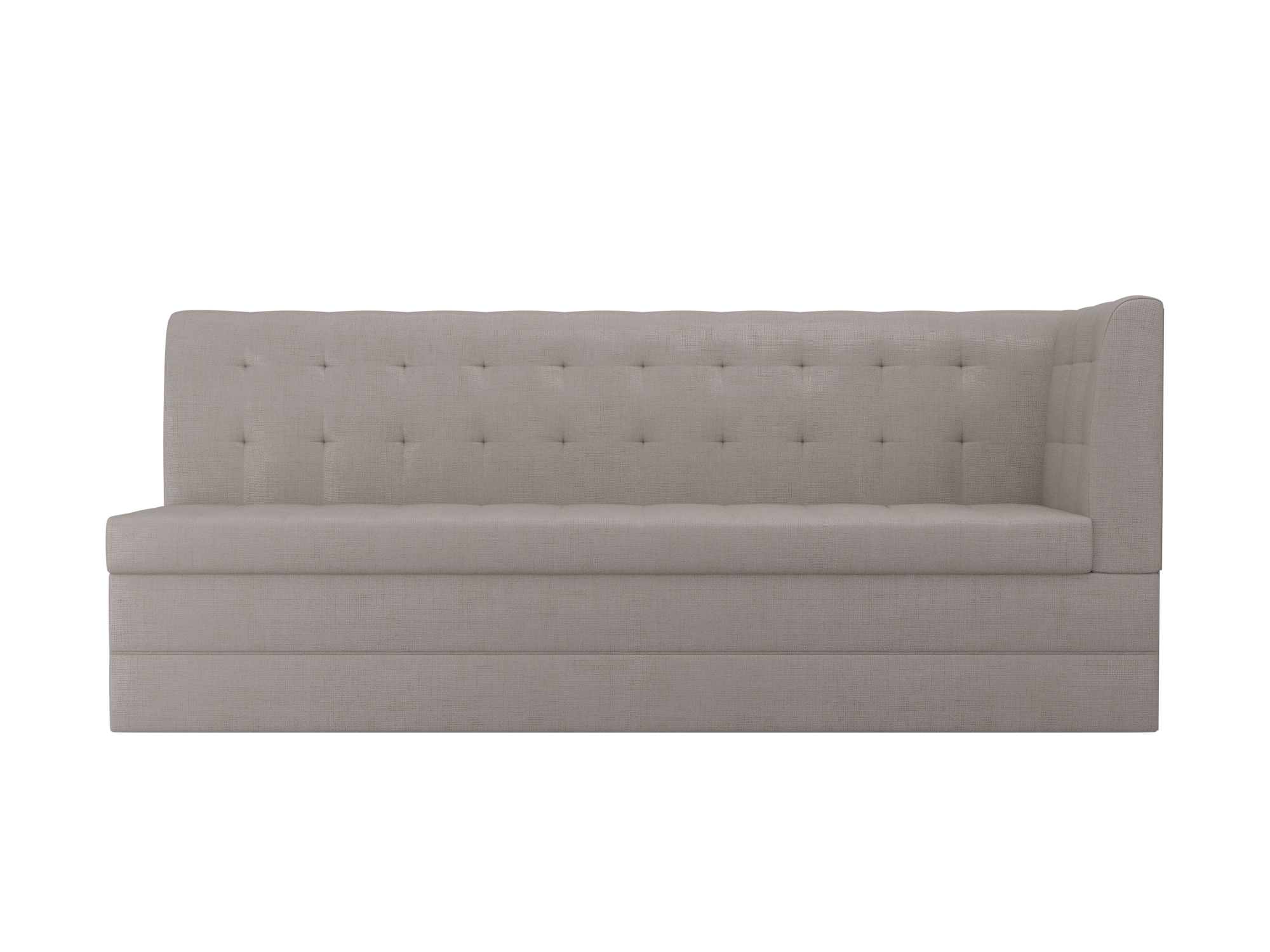 

Кухонный угловой диван 4Home Бриз, 181x62x85см, дельфин, бежевый, рогожка, Бриз