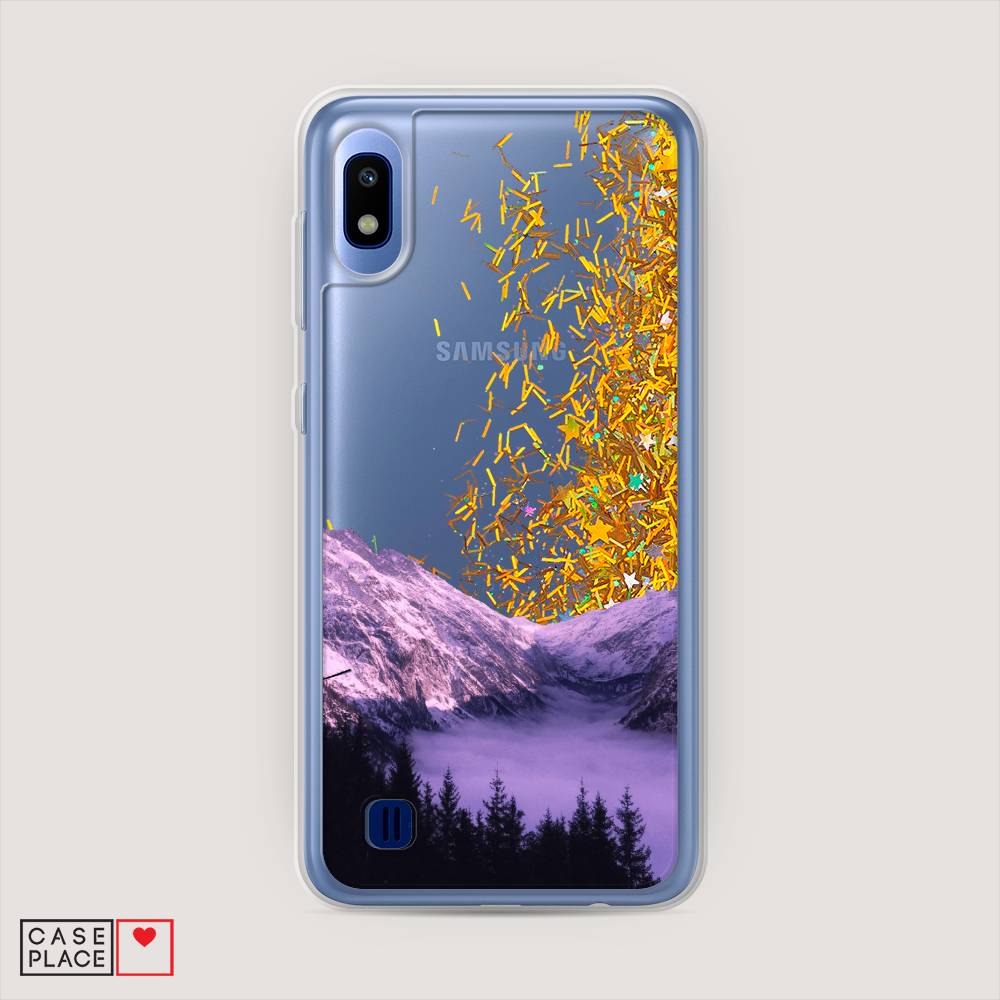

Жидкий чехол с блестками "Горный туман" на Samsung Galaxy A10, 27990-1