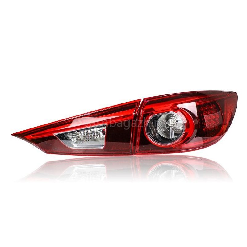 фото Задние фонари мазда 3 2014-2019 модель №1, черно-красные, арт:mf-tl-000209 superlux