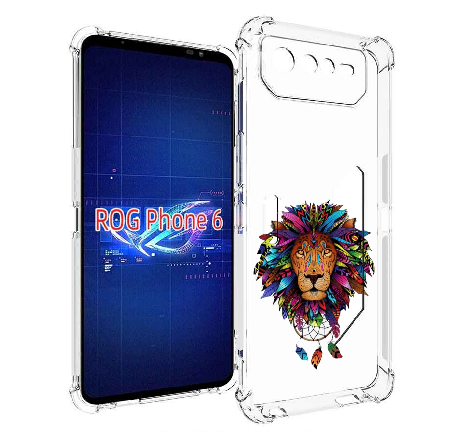 

Чехол MyPads Тотемный Лев для Asus ROG Phone 6, Прозрачный, Tocco