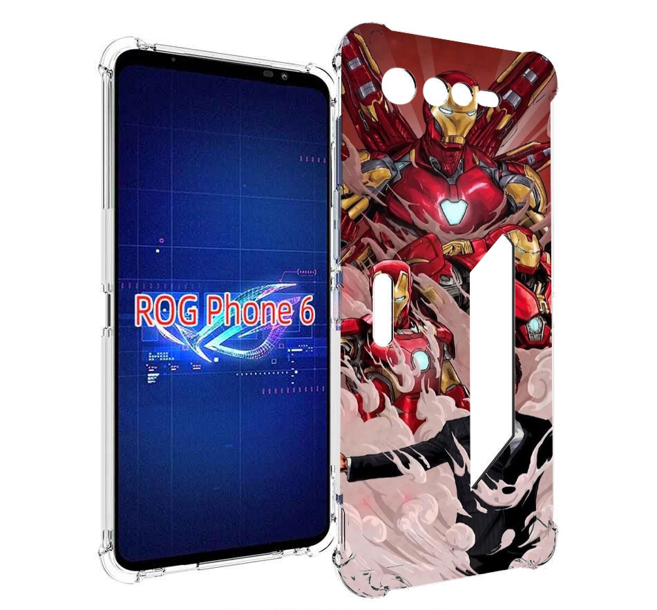 

Чехол MyPads Тони-Старк-и-костюмы для Asus ROG Phone 6, Прозрачный, Tocco