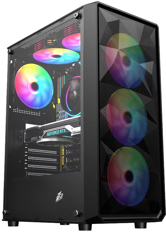 

Корпус компьютерный 1stPlayer FD3 (FD3-BK-4F1) черный, FD3