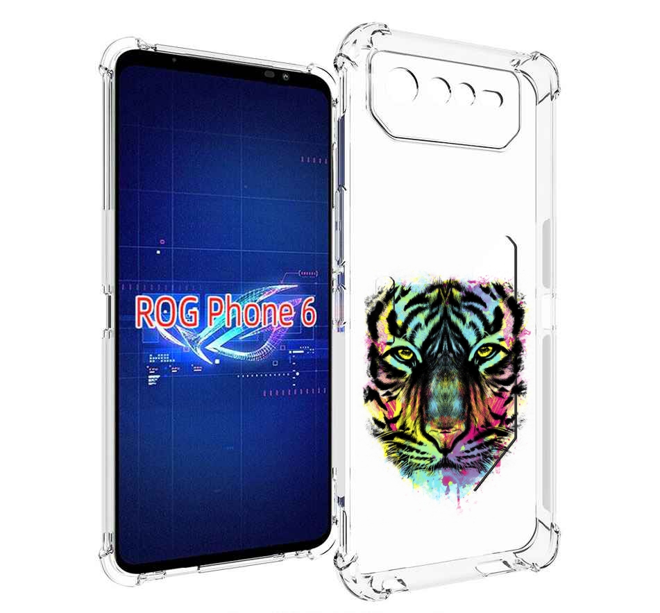 

Чехол MyPads Тигр 1 для Asus ROG Phone 6, Прозрачный, Tocco