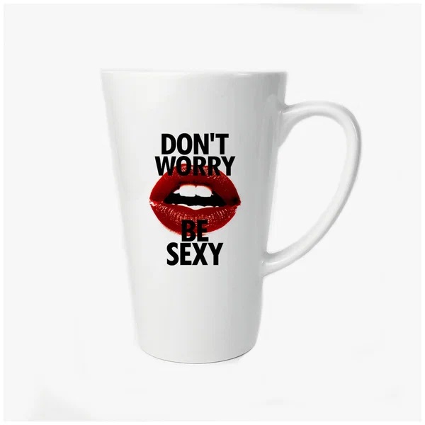 

Большая конусная кружка CoolPodarok Dont worry be sexy