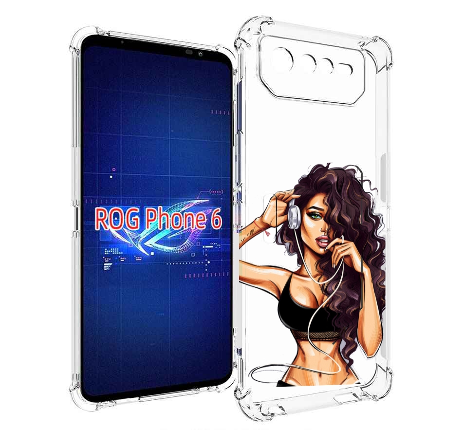 

Чехол MyPads Спортивная-девушка женский для Asus ROG Phone 6, Прозрачный, Tocco