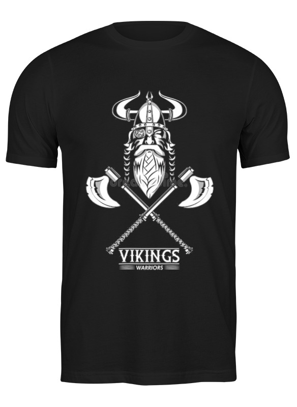 

Футболка мужская Футболка "vikings warriors" 3510258 Printio черная XL, Футболка "vikings warriors" 3510258