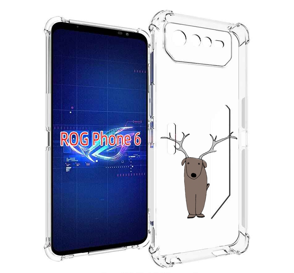 

Чехол MyPads Собака олень для Asus ROG Phone 6, Прозрачный, Tocco