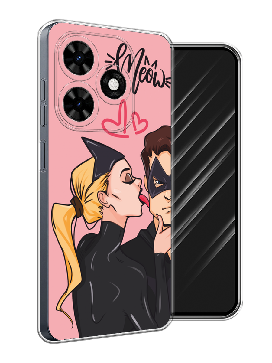 

Чехол Awog на Tecno Spark 20C "Kiss of Cat Woman", Розовый;черный;бежевый, 304950-1