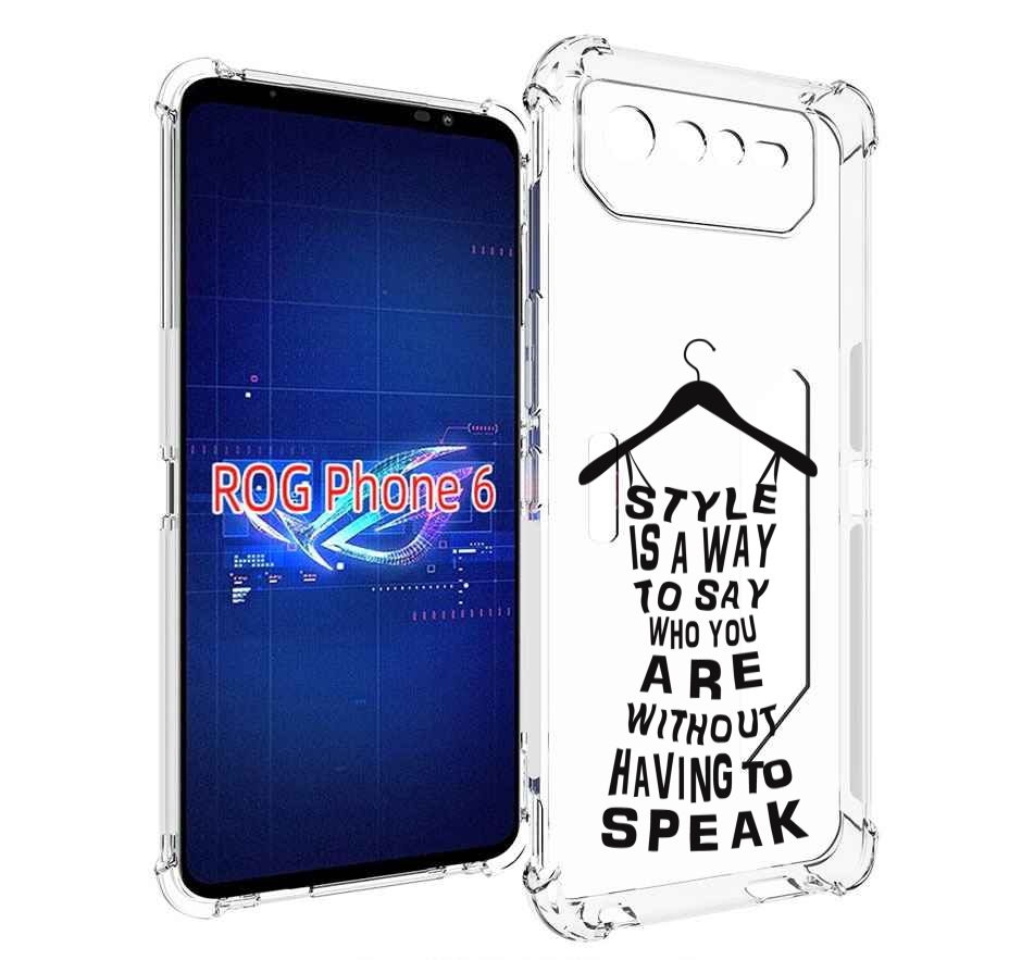 

Чехол MyPads Сарафан-из-слов для Asus ROG Phone 6, Прозрачный, Tocco