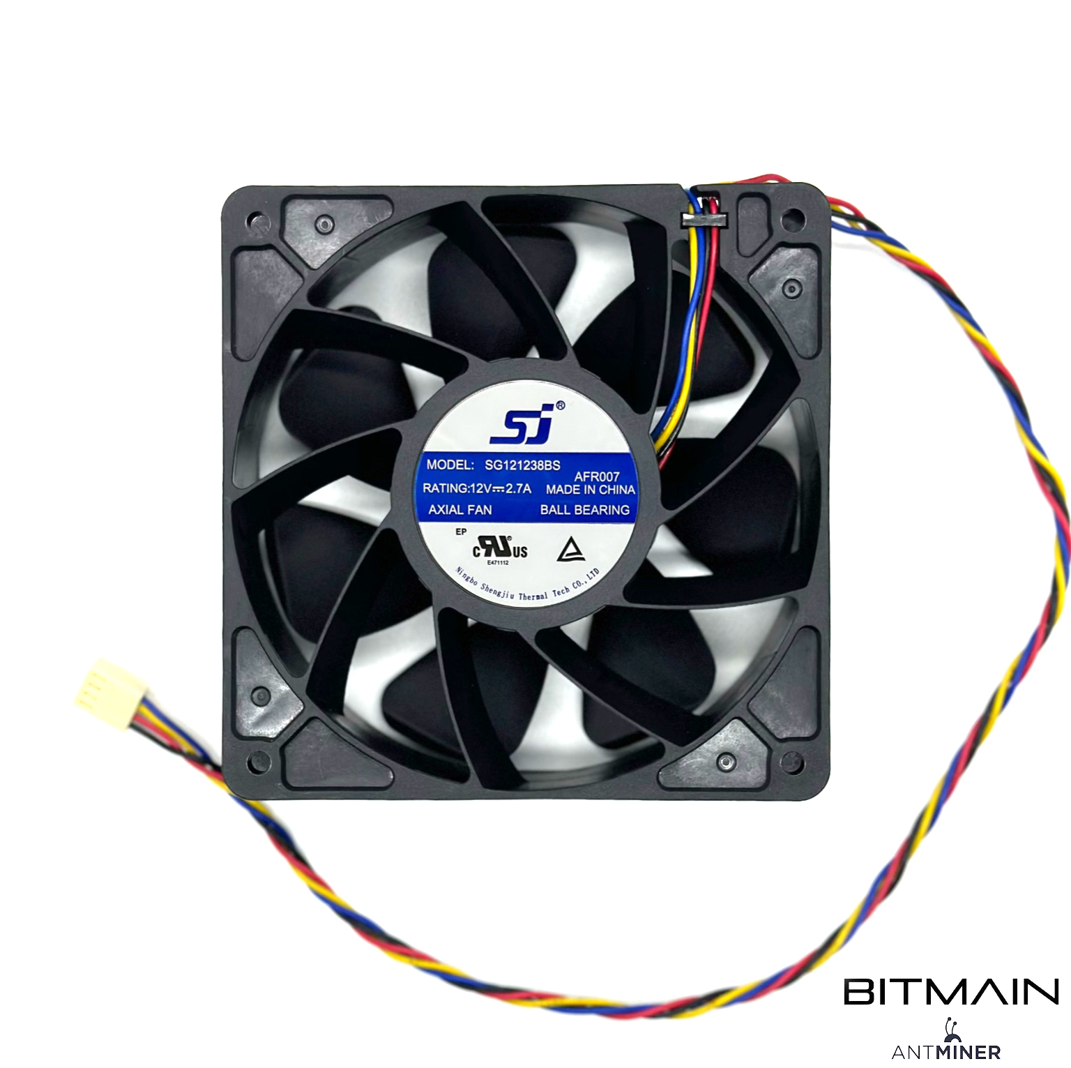 

Оригинальный вентилятор кулер SJ для асика Bitmain S19 L7 D9 E9, SG121238BS