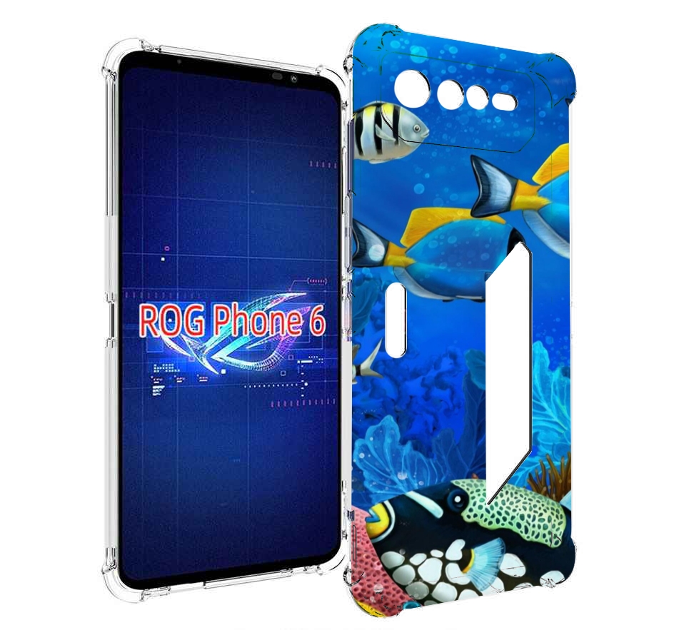 

Чехол MyPads Рыбки для Asus ROG Phone 6, Прозрачный, Tocco