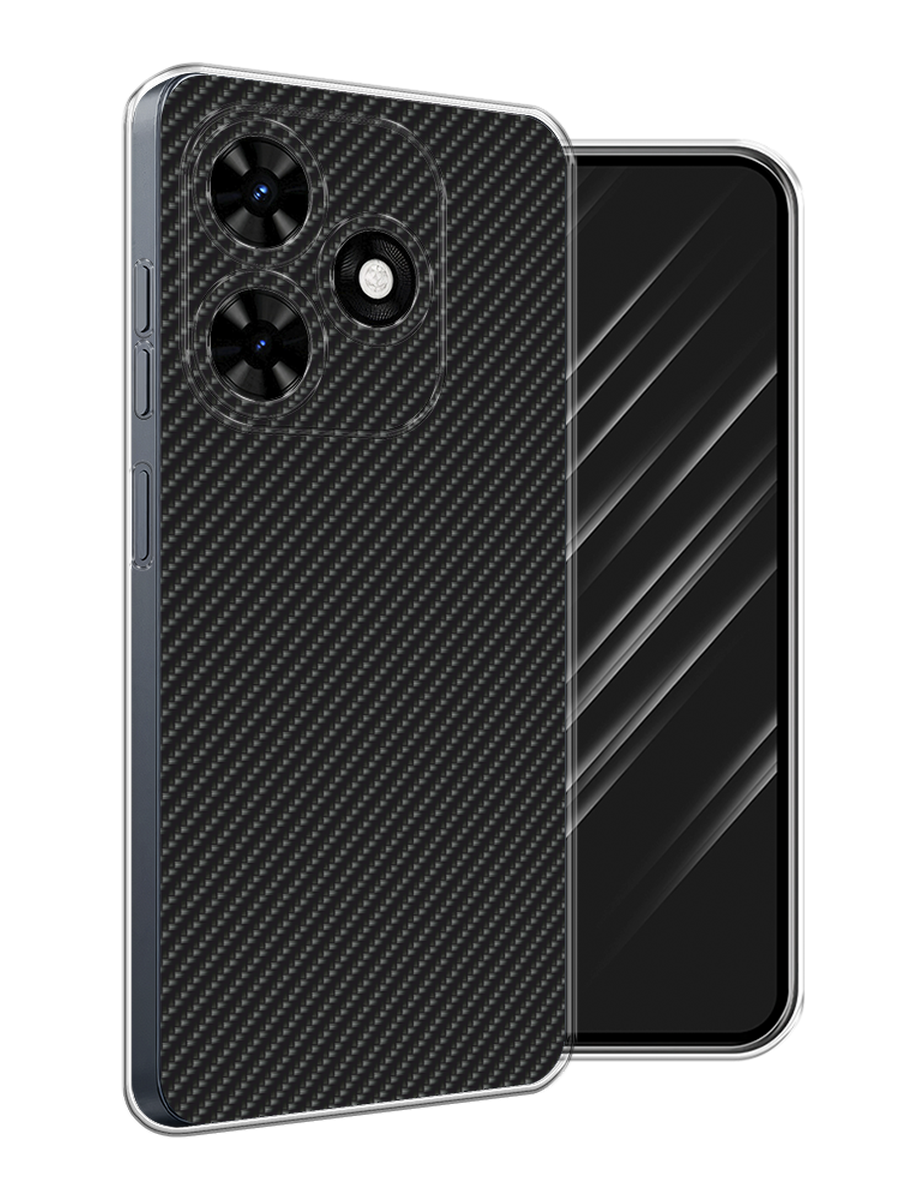 

Чехол Awog на Tecno Spark 20C "Черный карбон", 304950-1