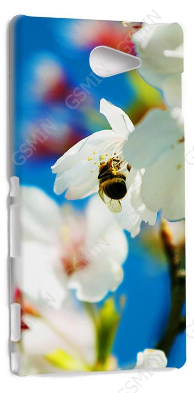 

Чехол NoBrand для Sony Xperia M2 Дизайн 173, Белый