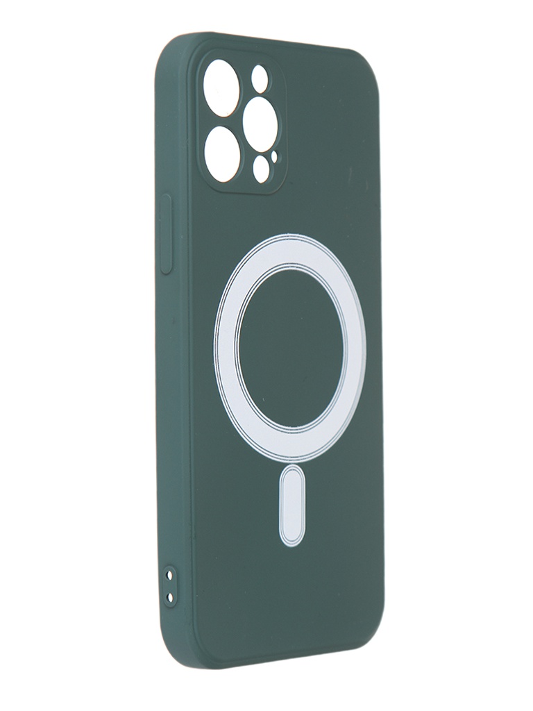 

Чехол Luazon для APPLE iPhone 12 Pro MagSafe Silicone Dark Green 6852574, APPLE iPhone 12 Pro