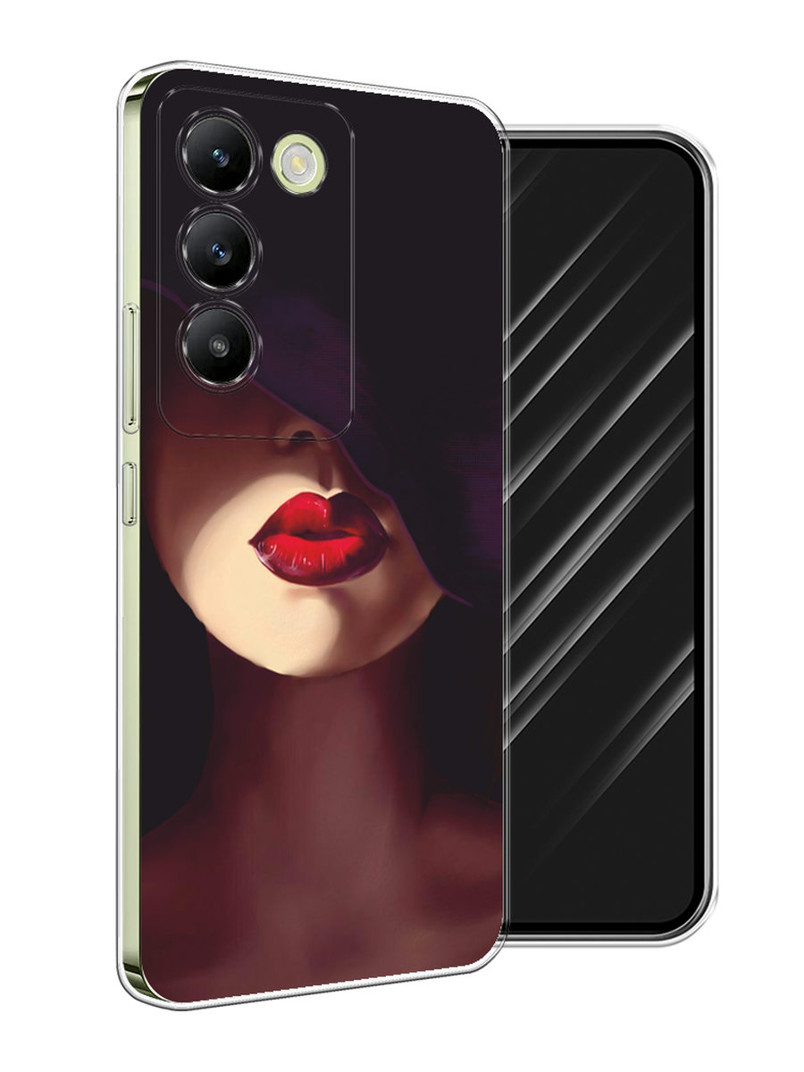 

Чехол Awog на Vivo V30 lite 4G/Y100 4G/T3 5G/V30 SE 5G "Красные губы", Черный;бежевый;красный, 2611150-1
