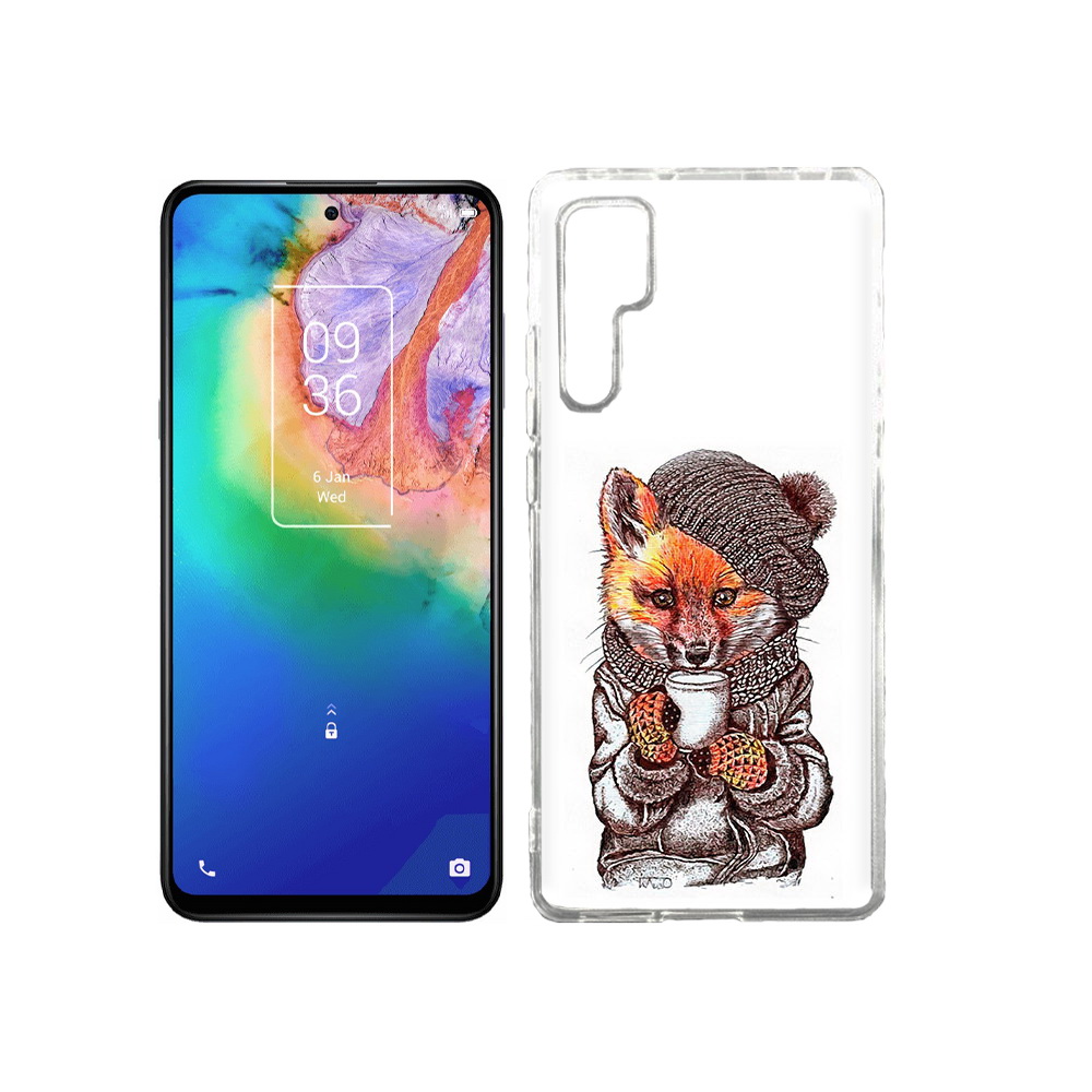 

Чехол MyPads Tocco для TCL 20 Pro лиса в шапке, Tocco