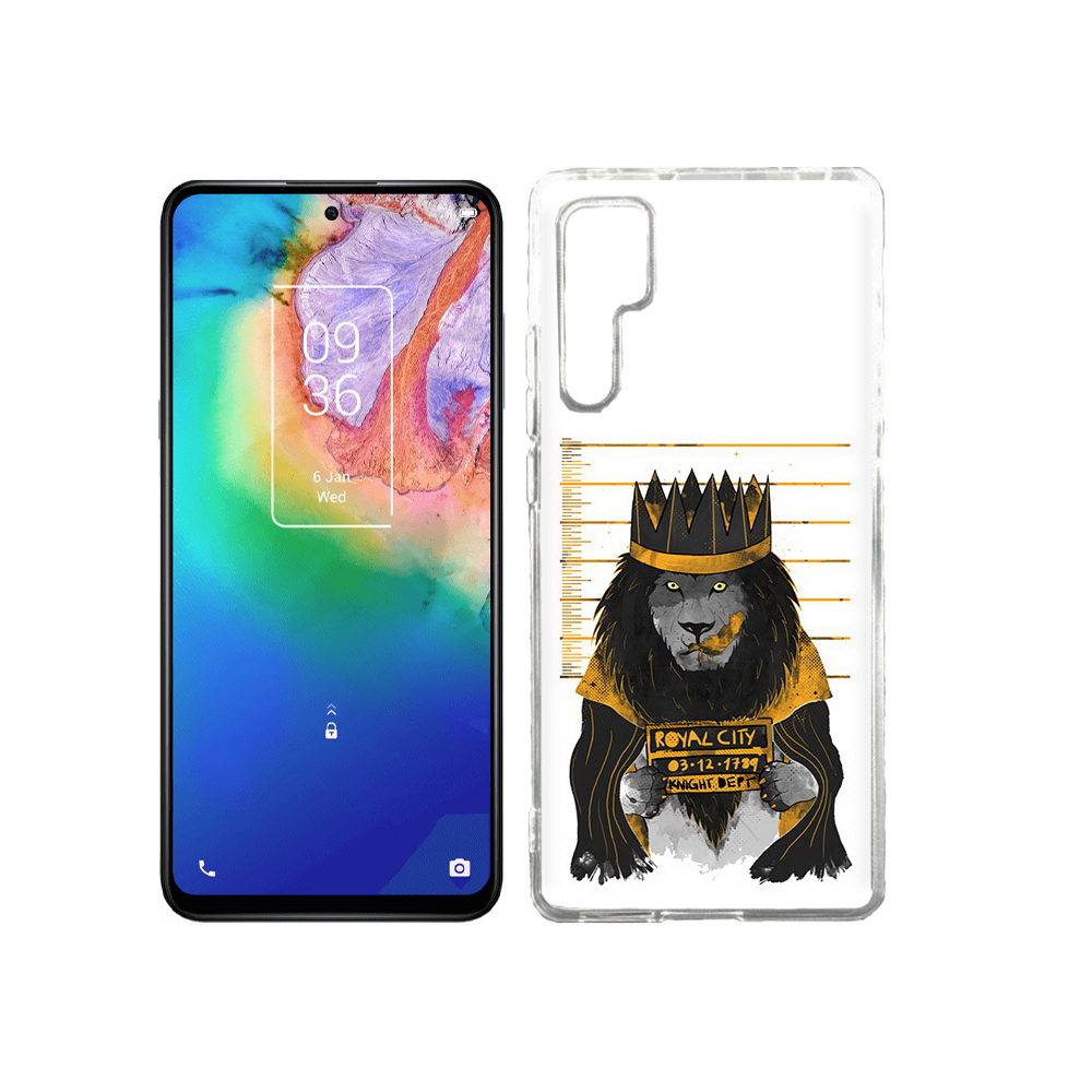 

Чехол MyPads Tocco для TCL 20 Pro лев в законе, Прозрачный, Tocco