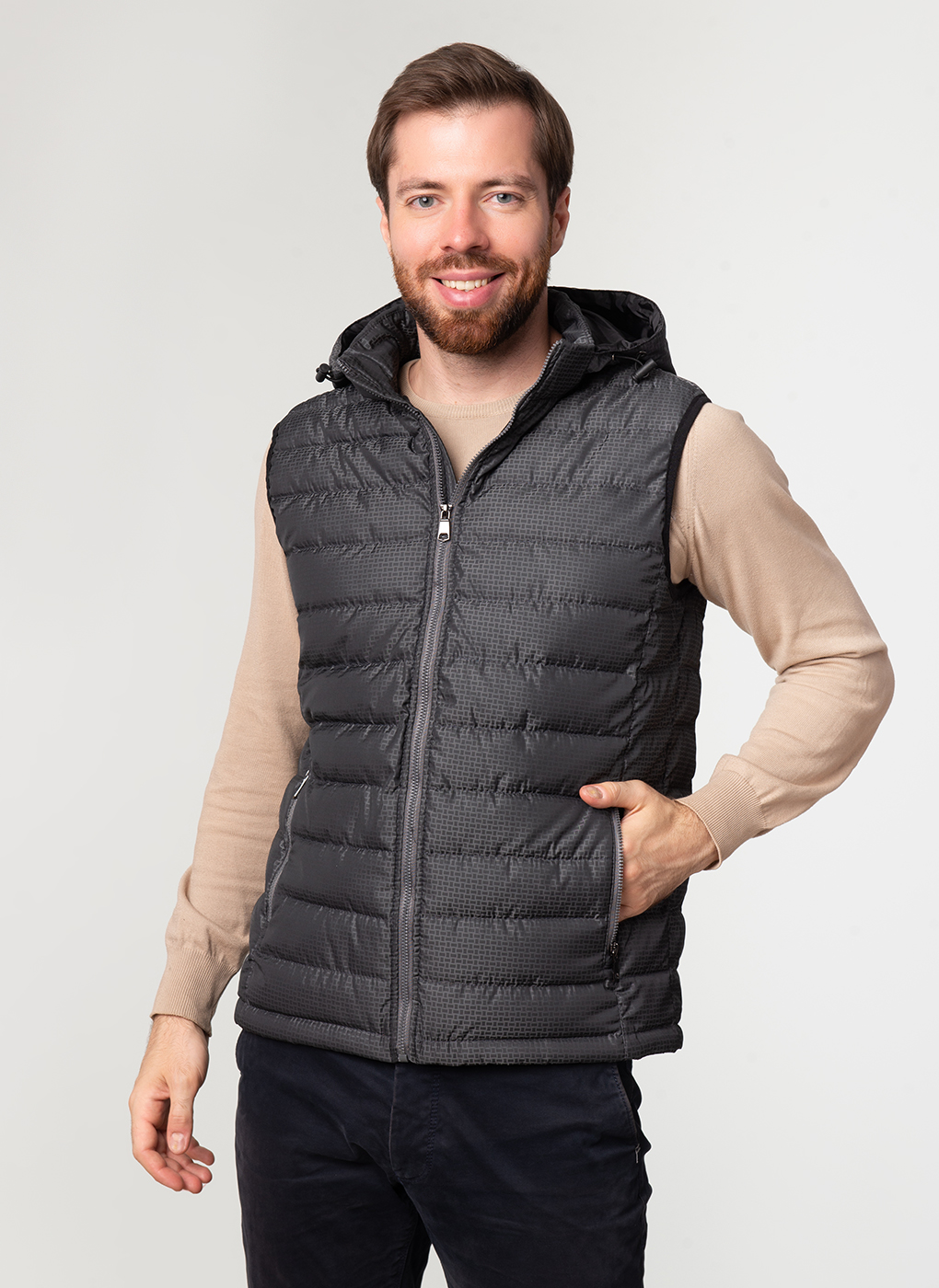 

Утепленный жилет мужской Каляев 40352 серый 54 RU, 40352