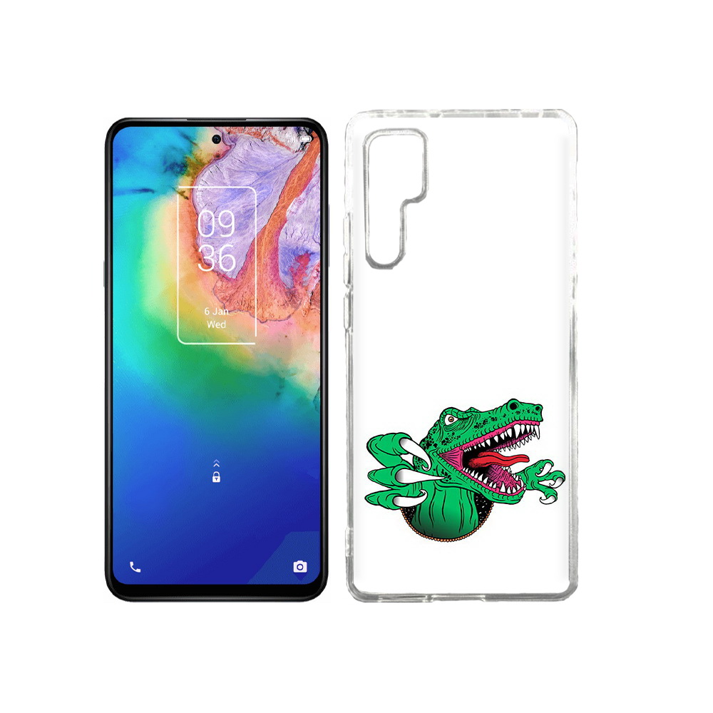 

Чехол MyPads Tocco для TCL 20 Pro крокодил, Прозрачный, Tocco