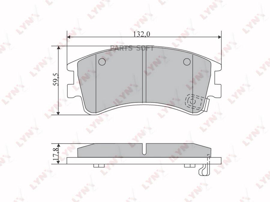 

Колодки торм.пер.MAZDA 6 2.0-2.3 02-07