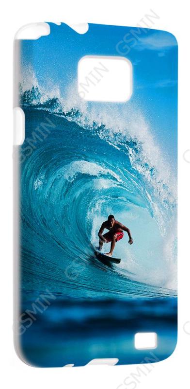 

Чехол NoBrand для Samsung Galaxy S2 Plus Дизайн 107, Белый