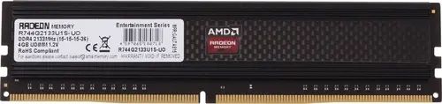 

Оперативная память AMD (R744G2133U1S-UO), DDR4 1x4Gb, 2133MHz