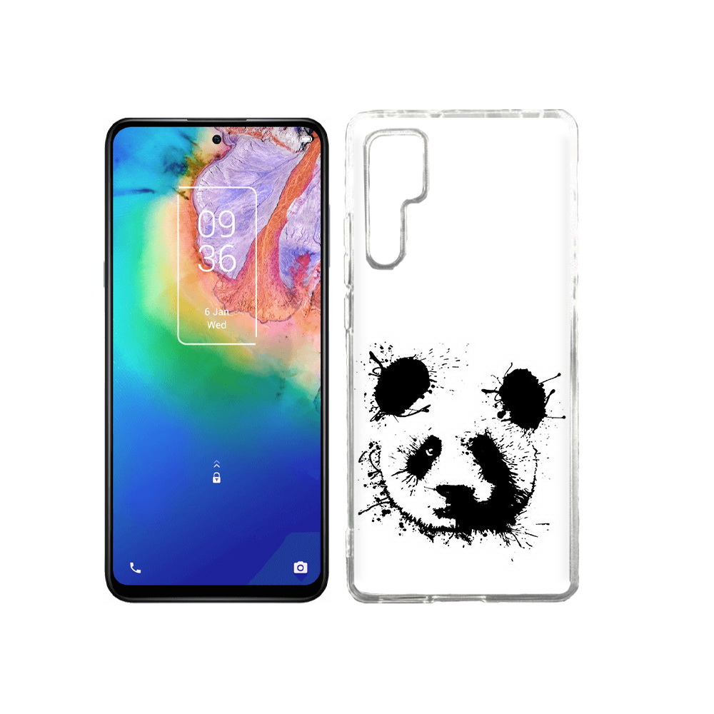 

Чехол MyPads Tocco для TCL 20 Pro клякса-панда, Прозрачный, Tocco
