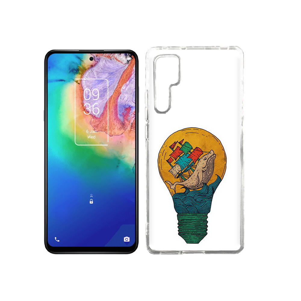 Чехол MyPads Tocco для TCL 20 Pro кит в лампочке с парусами