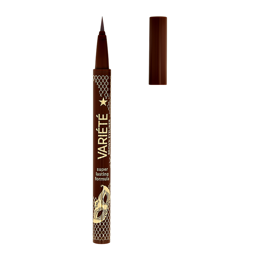 Подводка Для Глаз Eveline Variete Brown Eyeliner С Аппликатором Тон Коричневый подводка для глаз the saem eco soul powerproof super slim eyeliner bk01