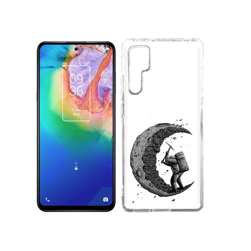 

Чехол MyPads Tocco для TCL 20 Pro камненная луна, Прозрачный, Tocco
