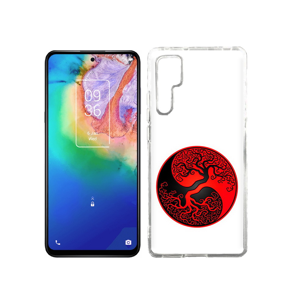 

Чехол MyPads Tocco для TCL 20 Pro инь янь дерево, Прозрачный, Tocco