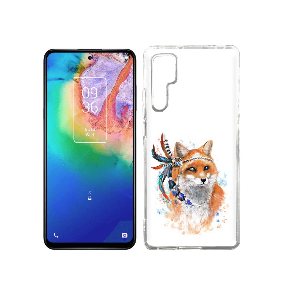 

Чехол MyPads Tocco для TCL 20 Pro инду лиса, Прозрачный, Tocco