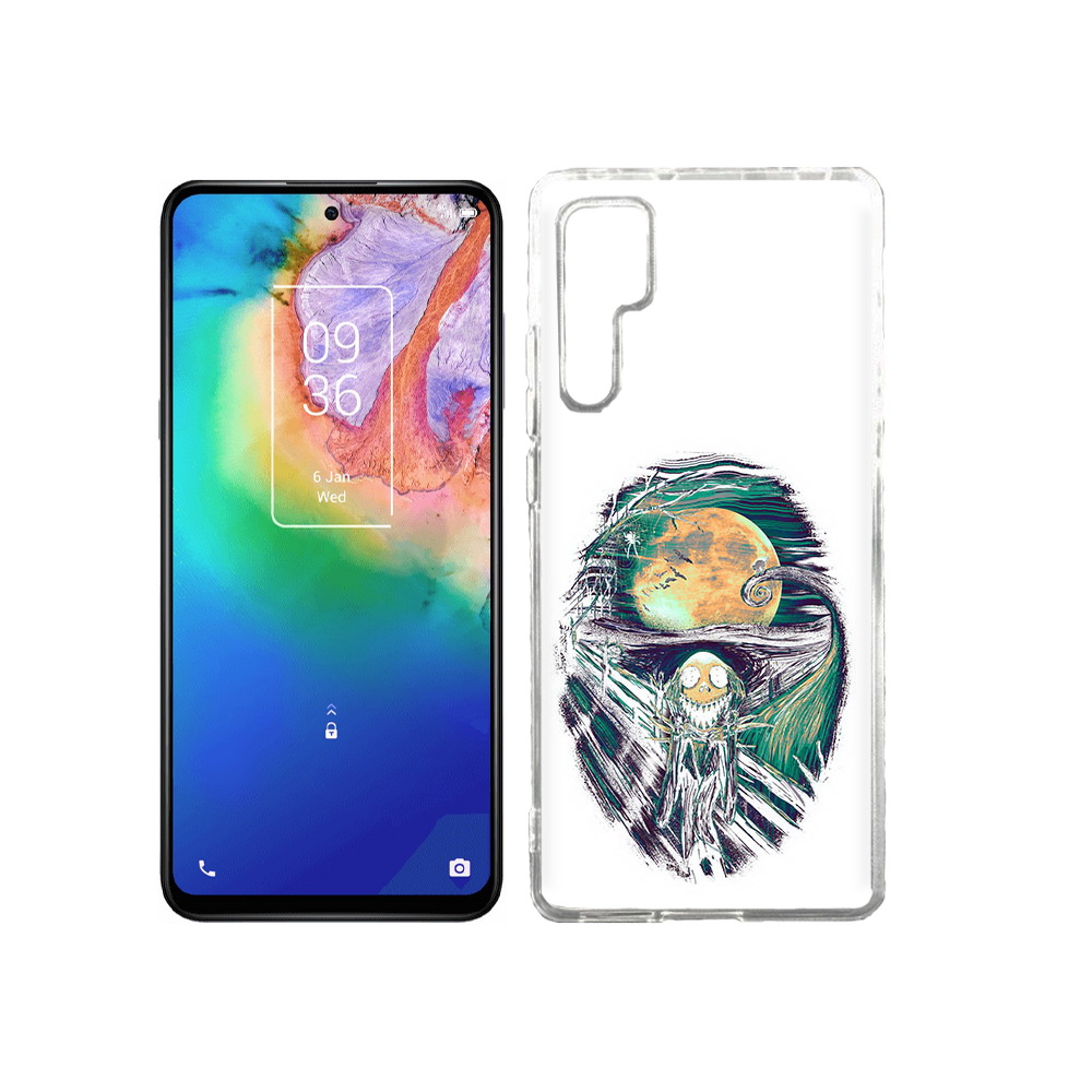 

Чехол MyPads Tocco для TCL 20 Pro зубастое существо абстракция, Прозрачный, Tocco