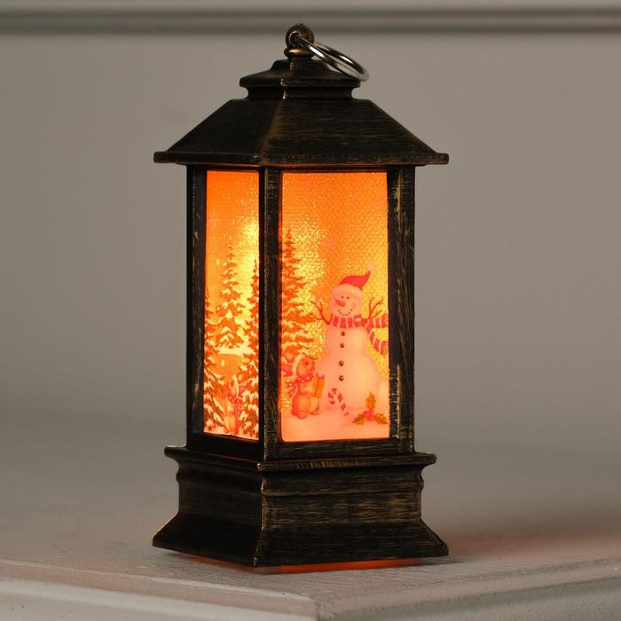 

Luazon Lighting фонарь бронзовый, "Снеговик", бегущий диод, 13х5,5х5,5 см, батарейки