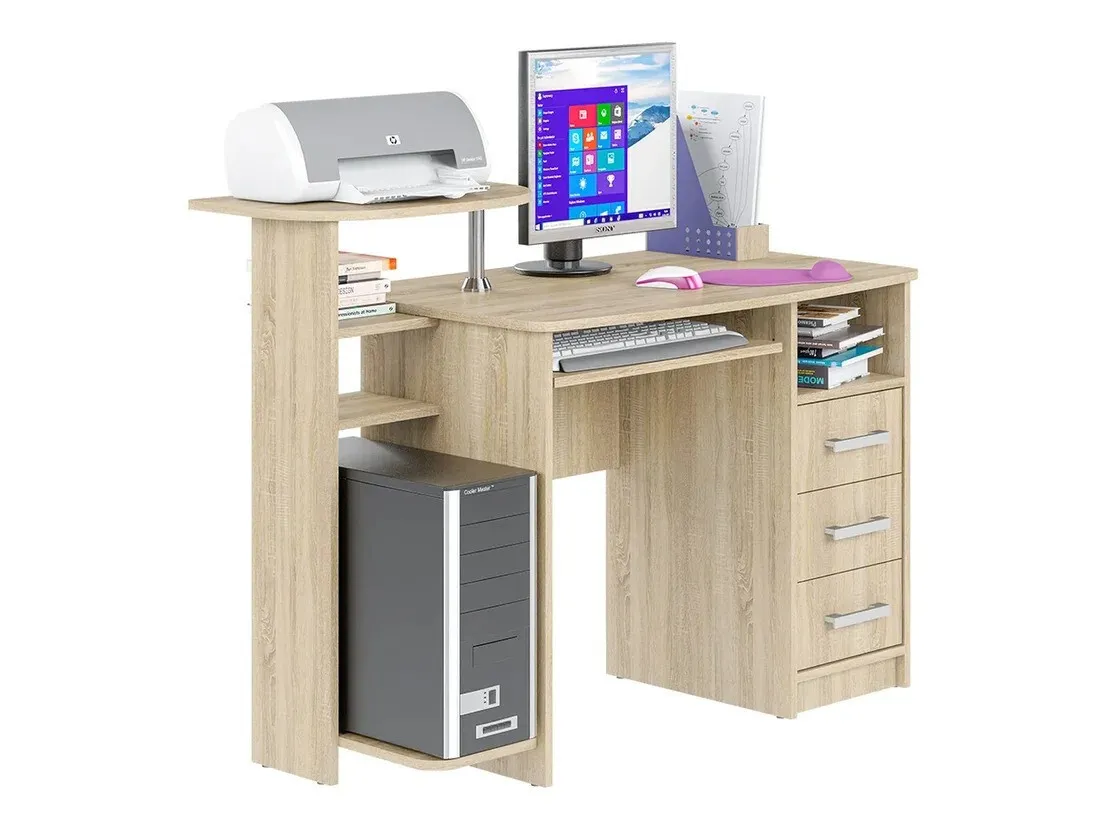 Геймерский компьютерный стол, Компьютерный стол Пирамида КС-4 Дуб сонома