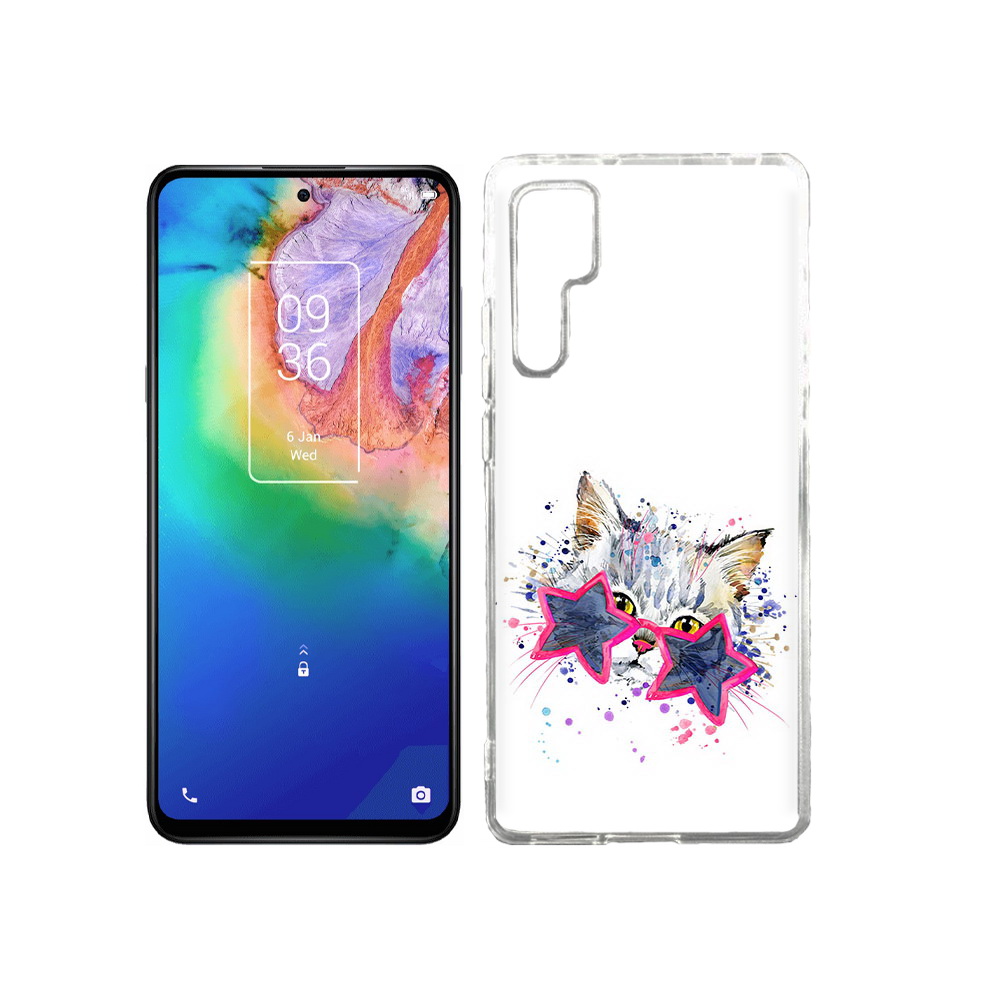 

Чехол MyPads Tocco для TCL 20 Pro звездные очки, Прозрачный, Tocco