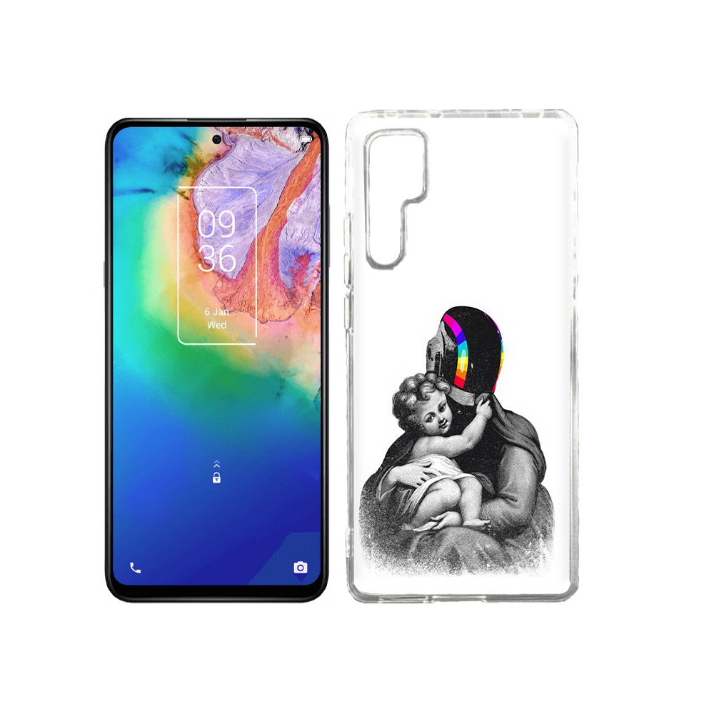 

Чехол MyPads Tocco для TCL 20 Pro защитник в шлеме, Прозрачный, Tocco