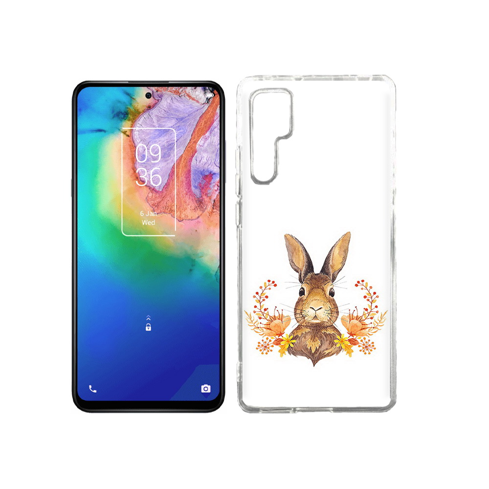 

Чехол MyPads Tocco для TCL 20 Pro зайка в цветах, Прозрачный, Tocco