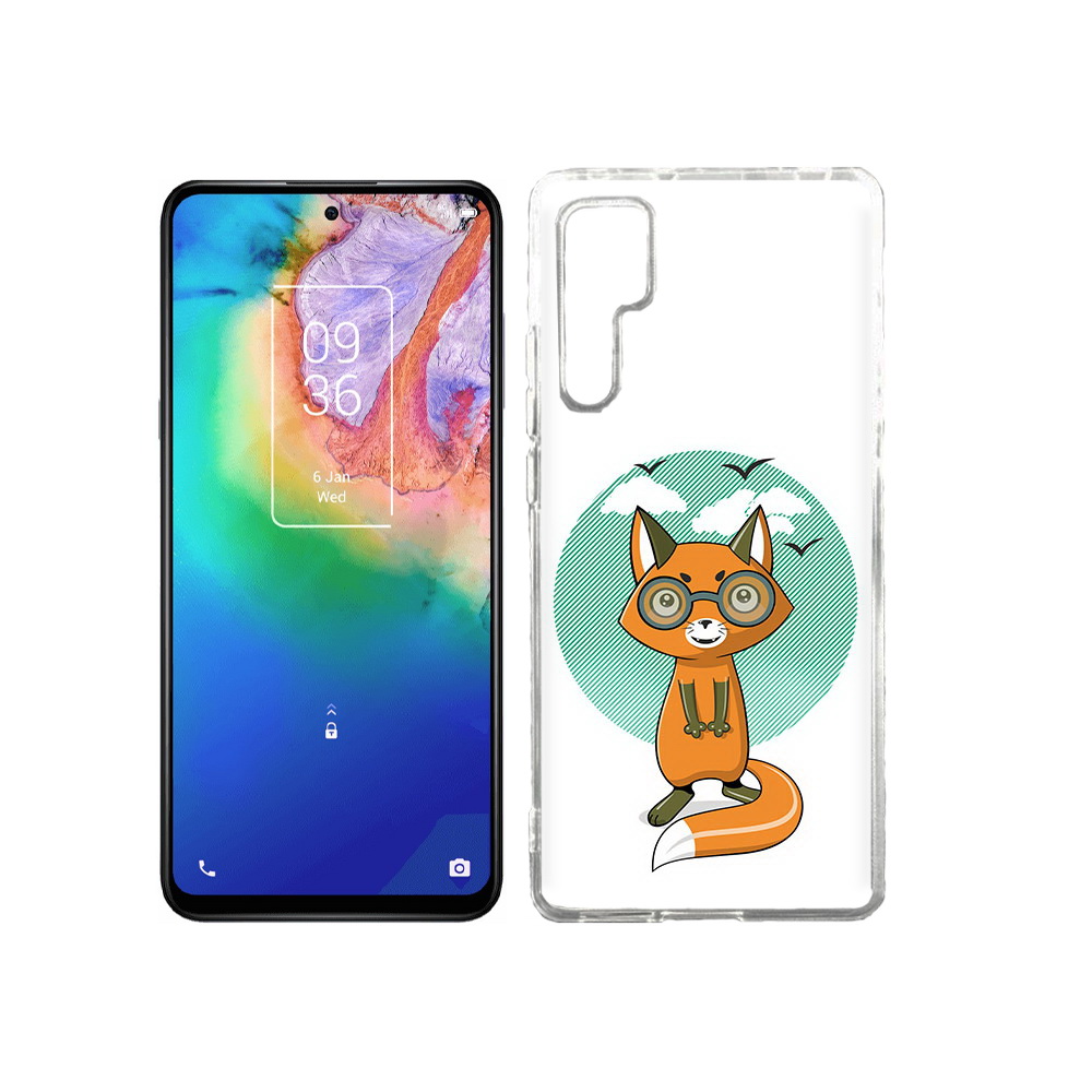 

Чехол MyPads Tocco для TCL 20 Pro задумчивая лиса, Прозрачный, Tocco