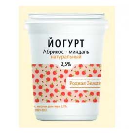 

Йогурт Родная земля клубника 2,5% бзмж 400 г