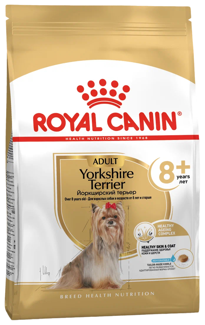 

Сухой корм для собак Royal Canin Yorkshire Terrier Adult 8+, птица, 1,5 кг