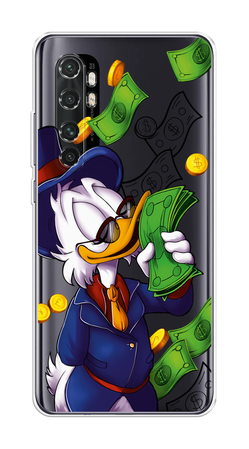 

Чехол на Xiaomi Mi Note 10 Lite "Scrooge McDuck with Money", Синий;зеленый;белый, 38450-6