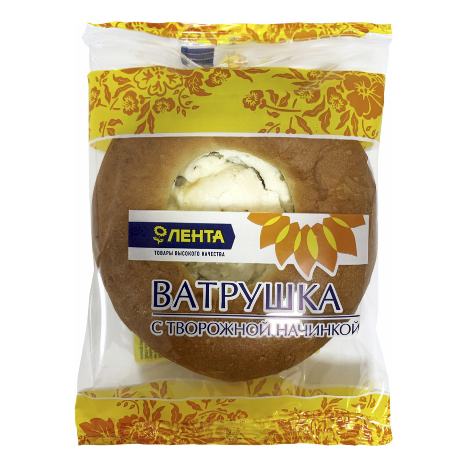 

Ватрушка Лента с творогом 50 г