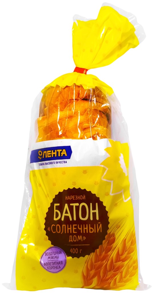 

Хлеб белый Лента Нарезной 400 г, Нарезной
